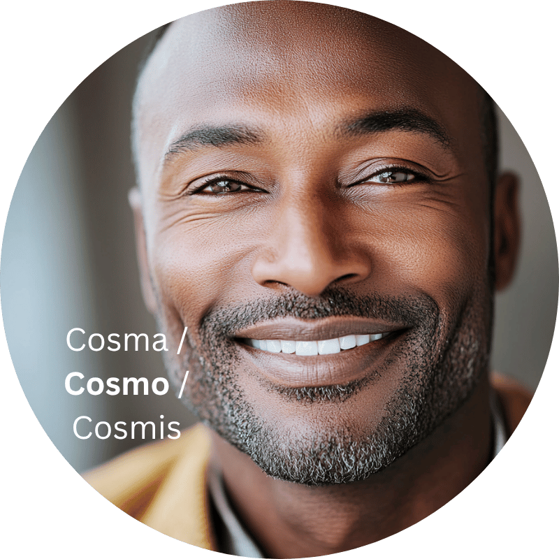 Cosma / Cosmo / Cosmis - interkulturelle Verständigung jenseits von Klischees ob Nairobi, Zürich oder Shanghai. Global arbeiten und kommunizieren. • MyDreamTeamChat.io Persona