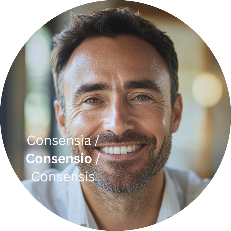 Consensia / Consensio / Consensis deine Dialog- und Konfliktpersona für Deeskalation, Klahrheit und tragfähigen Konsens • MyDreamTeamChat.io Persona